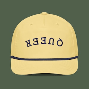 Queer 3D Embroidered Golf Rope Cap | LGBTQIA+ | Upside Down Hat