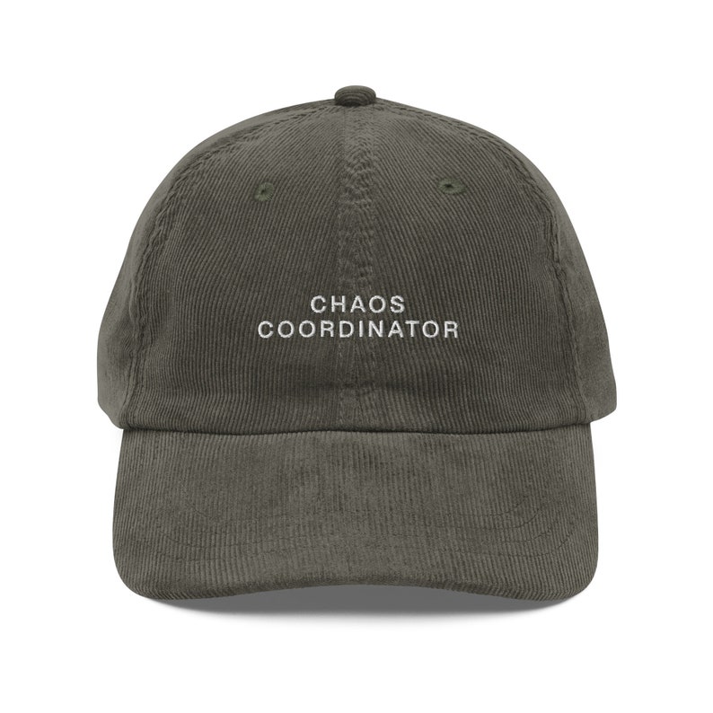 Chaos Coordinator Embroidered Corduroy Hat