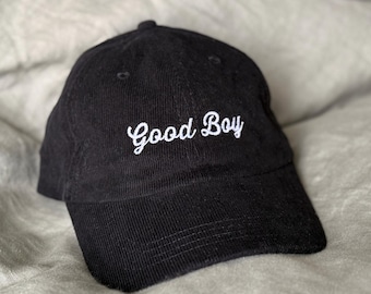 Good Boy Corduroy Hat | LGBTQIA+ Pride Baseball Cap | Queer Fashion