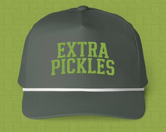 Extra Pickles Embroidered Rope Cap | Comfort Colors Hat