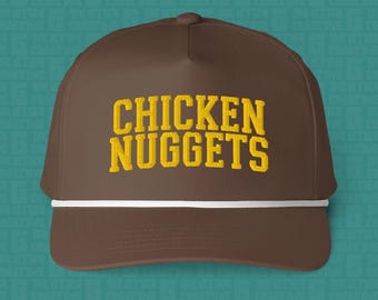 Chicken Nuggets Embroidered Rope Cap | Comfort Colors Hat
