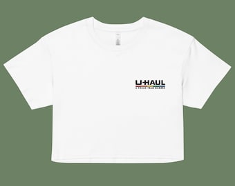 UHAUL - A Proud Team Member Embroidered Crop Top | LGBTQIA+ Pride | Queer Fashion | UHAUL Lesbian