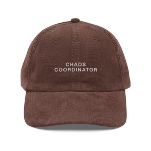 Chaos Coordinator Embroidered Corduroy Hat