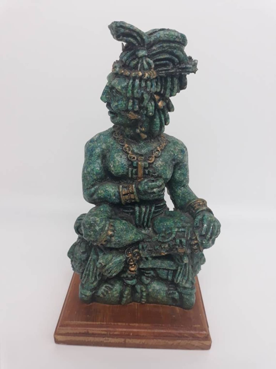 Vintage Mayan Aztec Warrior God Statue. Etsy