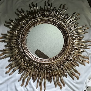 Vintage 48&quot; Sunburst Mirror