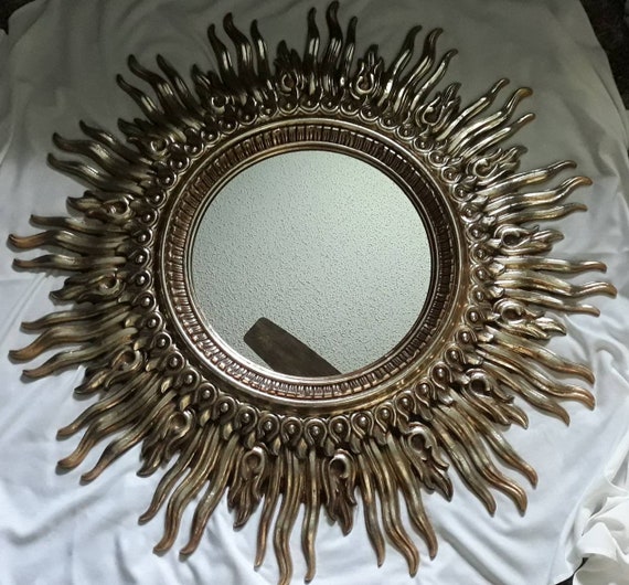フランス製 サンバースト ミラー アンティーク sunburst mirror Vintage French Sunburst Mirror 48