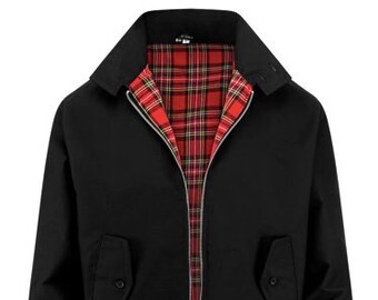 Black jacket with tartan inside discount
