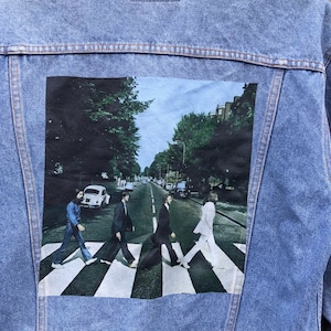 1980s Retro Vintage the Beatles Print Denim Jacket. - Etsy