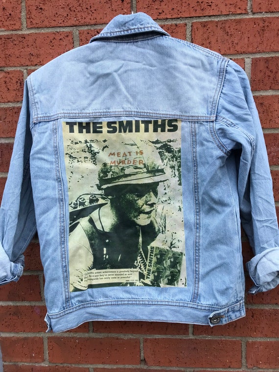 1980's Retro Vintage “the Smiths” Print Denim Jacket. - Etsy 1980's Retro Vintage “the Smiths” Print Denim Jacket. - Etsy