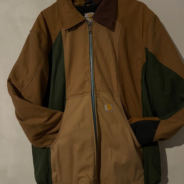 Preloved vintage rework Carhartt patchwork jacket (funky)