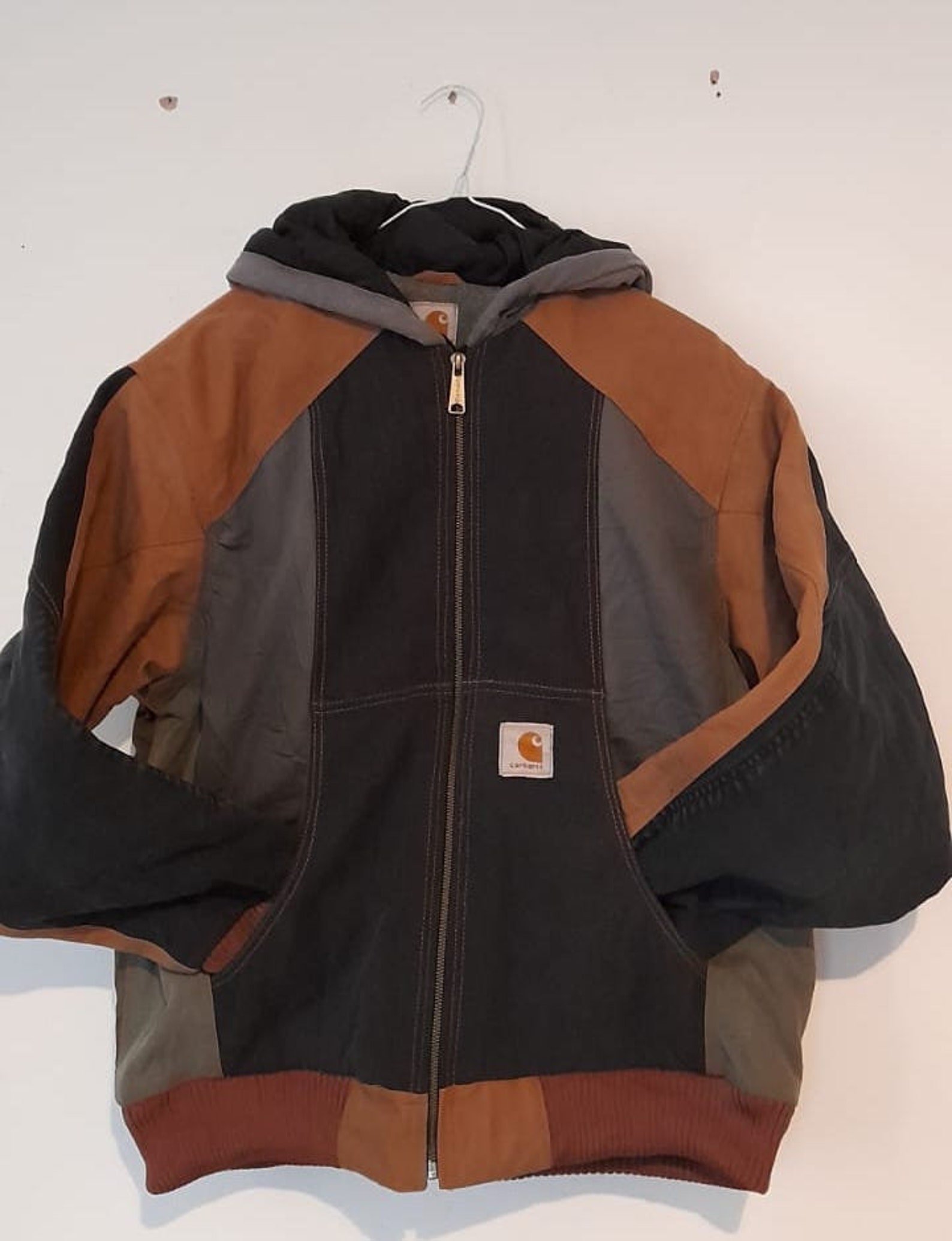 Preloved Vintage Rework Carhartt Patchwork Jacket Etsy