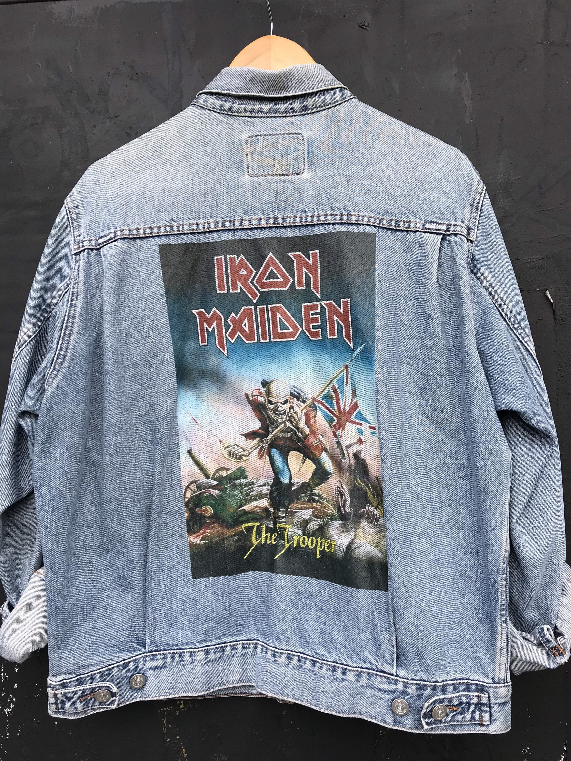 Guns N Roses Patched Denim Jacket Vintage Rock Music Band 