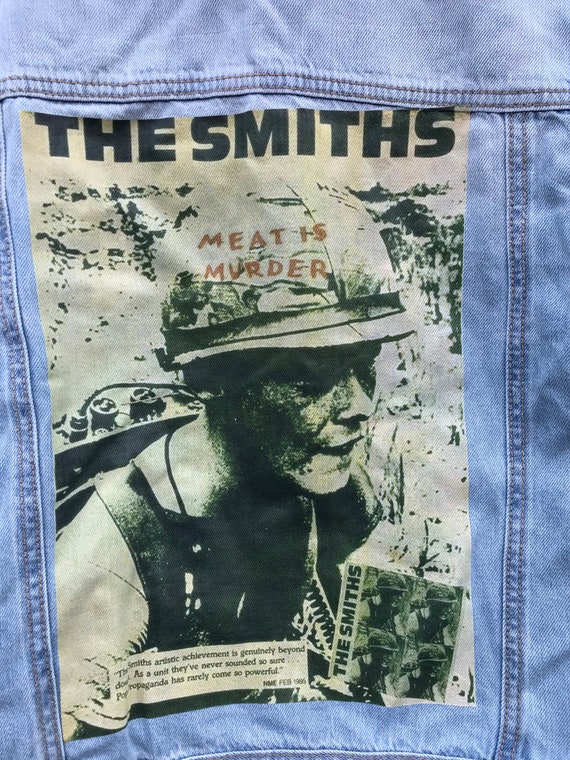 1980's Retro Vintage “the Smiths” Print Denim Jacket. - Etsy