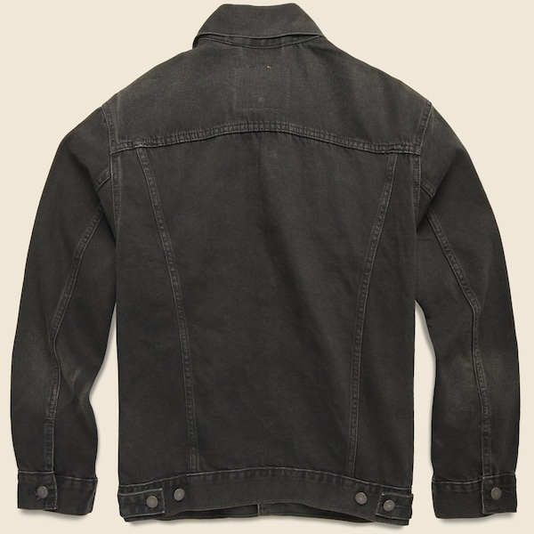 Veste rétro vintage des années 1980 Personnalisez votre veste en noir ou bleu - Votre veste en jean imprimée.