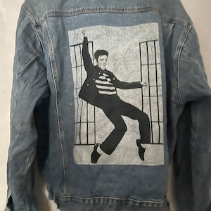ELVIS PRESLEY 短丈デニムジャケット Elvis presley denim jacket - Etsy 日本