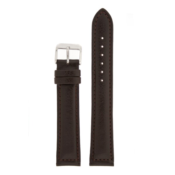 XXL Extra Extra Long Watch Band Leather Dark Brown Padded