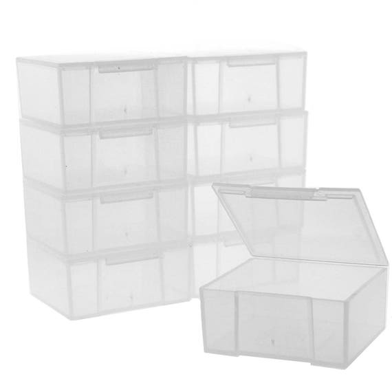 10 Storage Square Clear Containers for Small Items Organizer 2.5