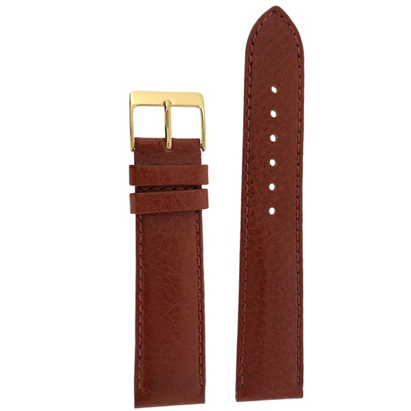 Watch Band Calfskin Leather Brown Comfort Lite Padded 12mm - 24mm