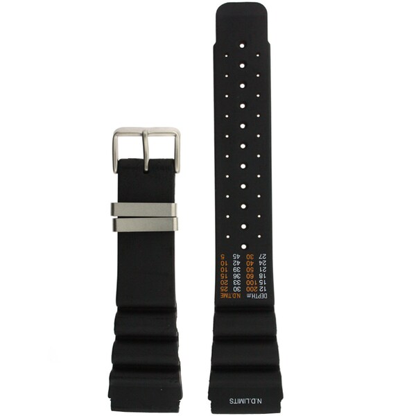 Watch Band Fits Citizen Aqualand 24mm ND limits Black Rubber