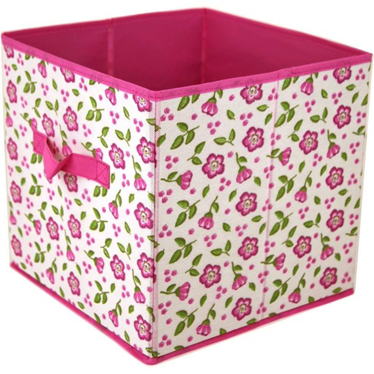 Paylak Storage Bins Organizer Cubes Floral Fabric Box With Etsy