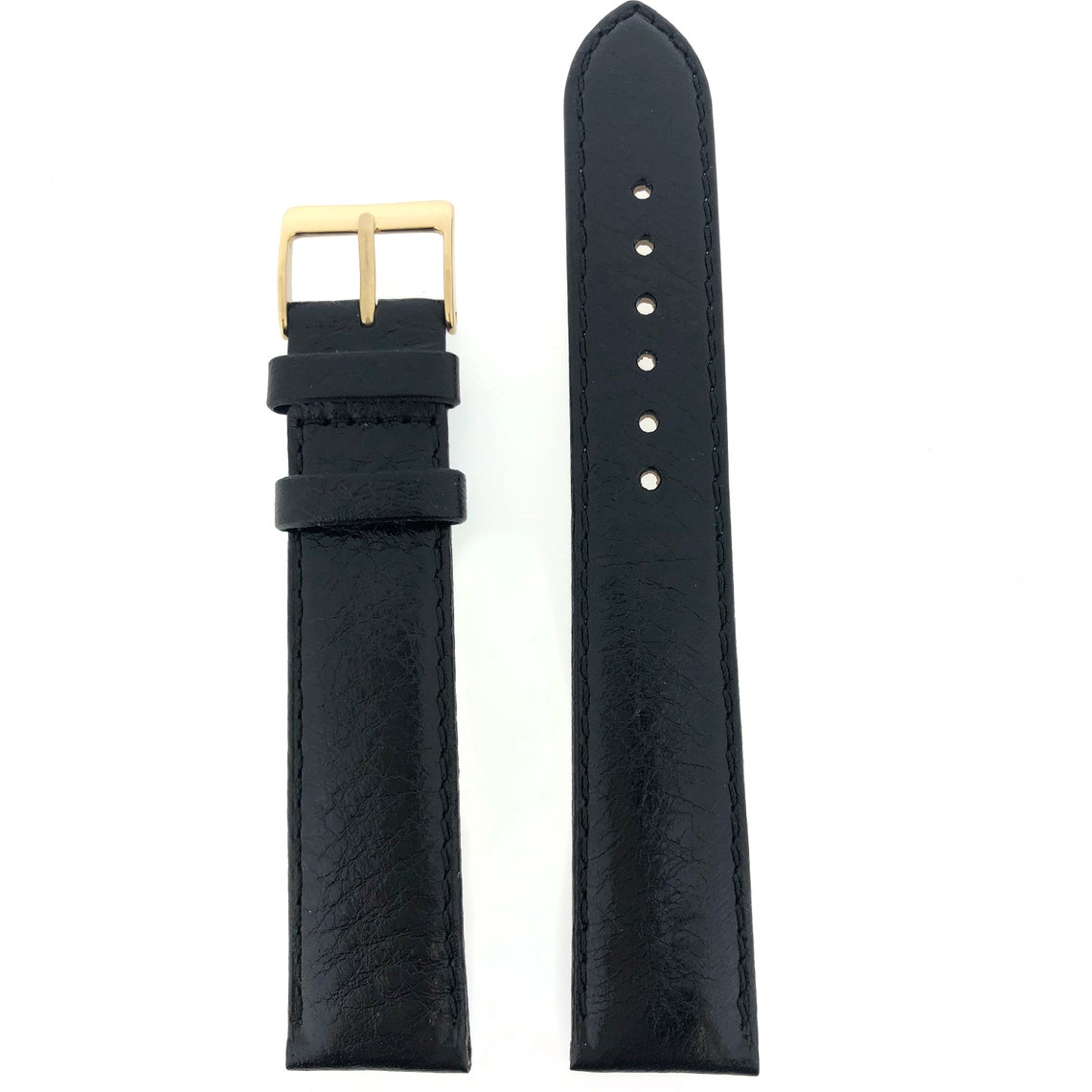 Extra Long XL Watch Band Leather Padded Black 12mm 22mm Etsy