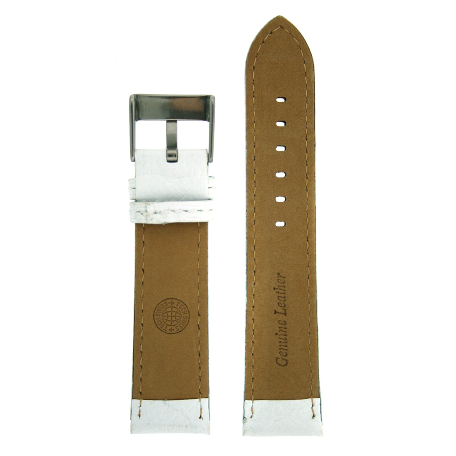 XXL Watch Band Leather White Thick Padded Etsy