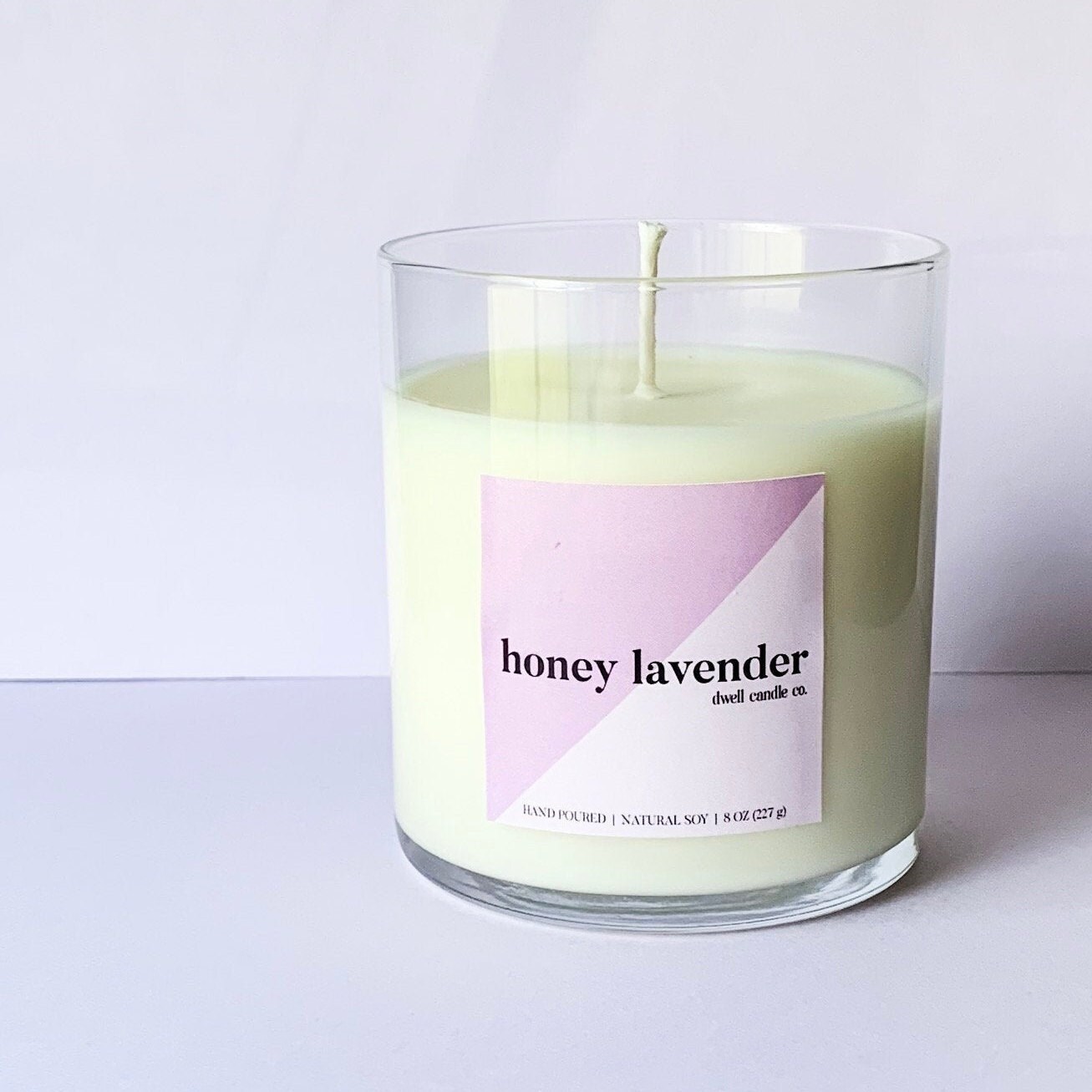 Honey Lavender Soy Candle Natural Hand Poured Luxury Candle Etsy