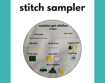 embroidery sampler pdf pattern