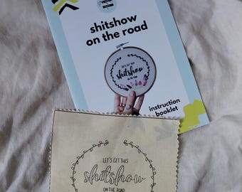 shitshow printed fabric + instruction booklet ***seconds***