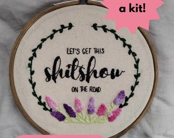 shitshow embroidery kit