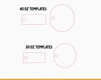 40oz & 30oz Stanley Quencher Topper SVG Vorlage, Rechteck, Oval, Vorlagen für Sonderanfertigungen