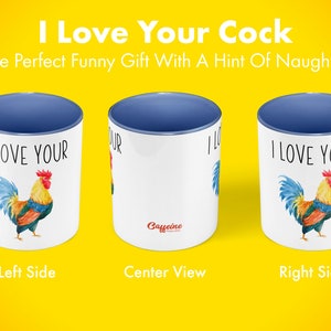 I Love Your Cock Mug Naughty Boyfriend Naughty Mugs Funny Roosters Gag Gifts For Men Naughty Gift For Him Gift For Boyfriend image 2