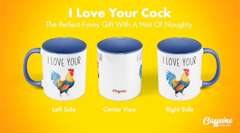 I Love Your Cock Mug Naughty Boyfriend Naughty Mugs Funny Roosters Gag Gifts For Men Naughty Gift For Him Gift For Boyfriend image 2