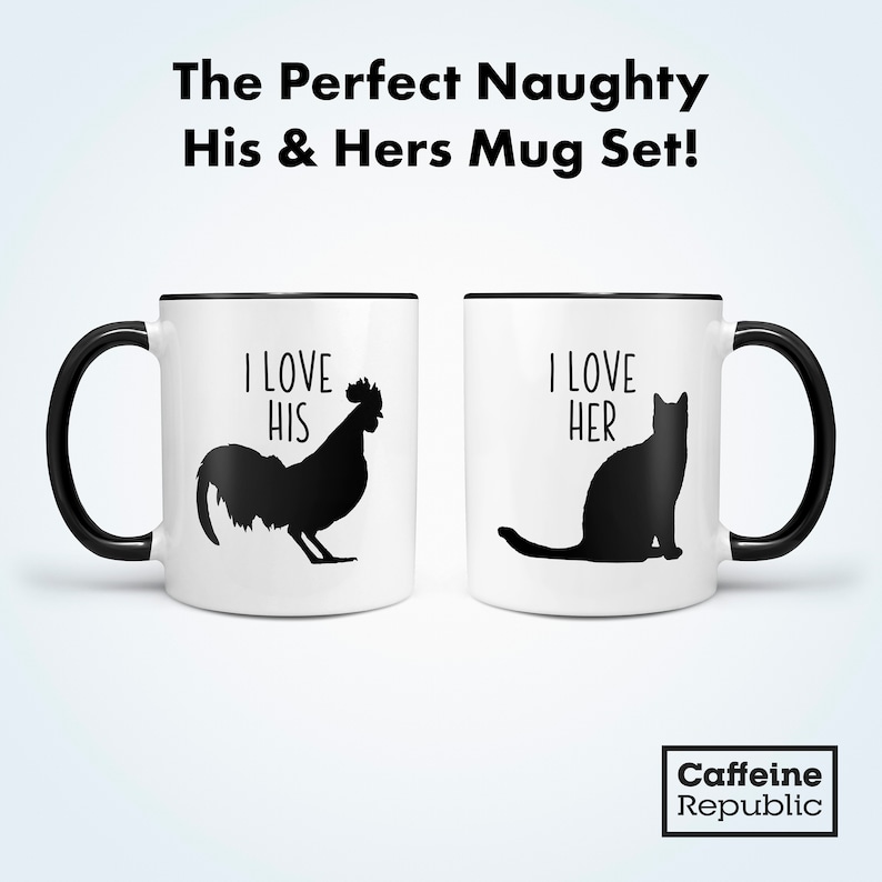 His and Hers Mugs Sexy Gift for Him Couples Mugs Set Etsy