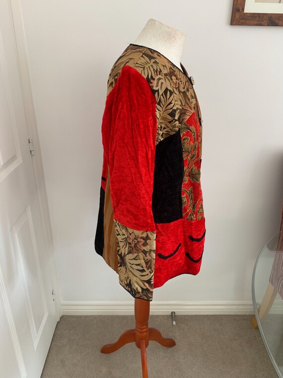 Vintage patchwork oversized jacket - Size M/L - image 4