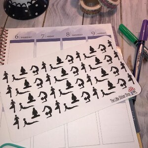 Yoga stickers. Perfect for any planner!