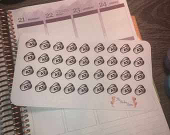 Annual Training Stickers. Perfect for any planner!