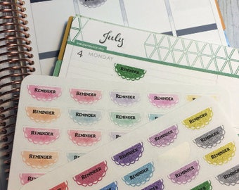 Reminder stickers. Perfect for any planner!!