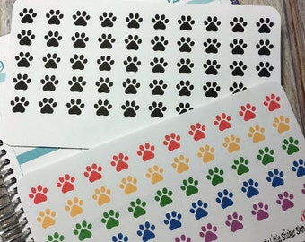 Paw print/ vet stickers. Perfect for any planner!!