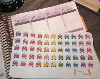 Car wash stickers. Perfect for any planner!