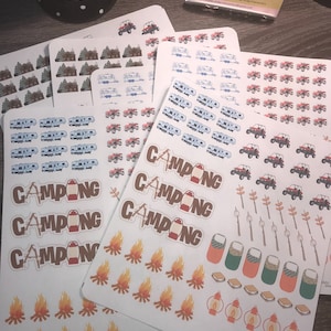 Camping page. Perfect for any planner!