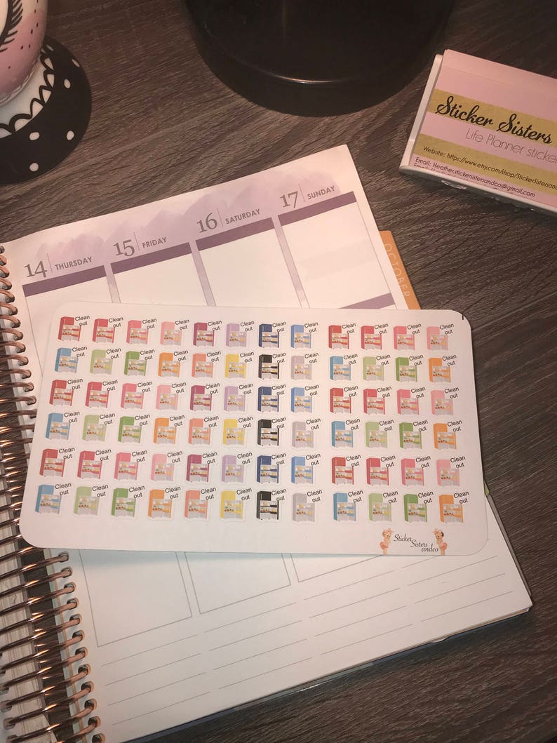 Clean out fridge stickers. Perfect for any planner | Etsy
