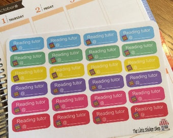 Tutor stickers. Perfect for any planner!