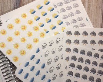 Weather stickers. Perfect for any planner!!