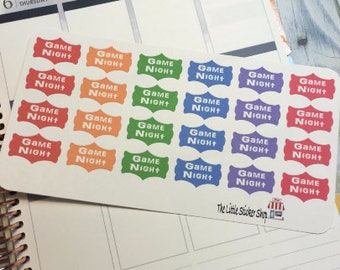 Game night stickers. Perfect for any planner!