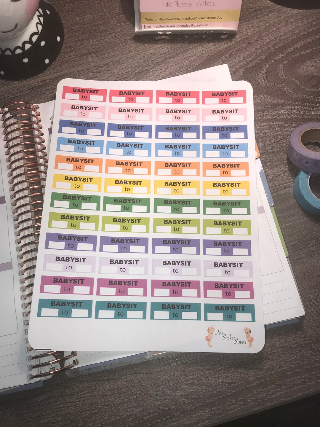 Babysitting Stickers. Perfect for Any Planner! - Etsy