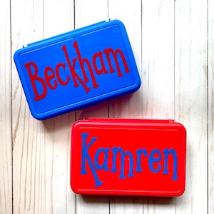 Personalized Pencil Box, Back To School Pencil Box, Name Pencil Box, Crayon Box, Kids School Supply Box, Personalized Name Pencil Case