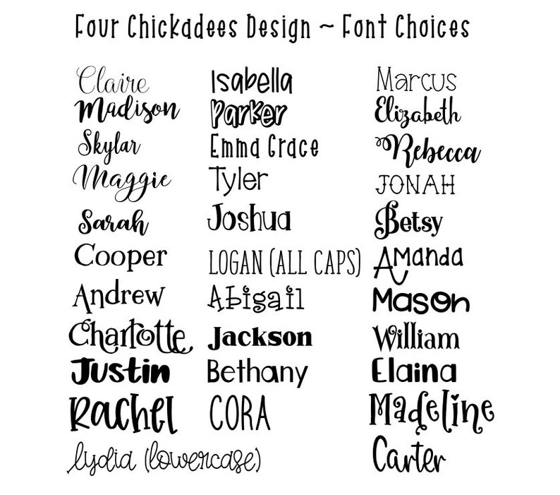 Patterned Vinyl Name Decal Personalized Sticker Monogram Initial Decal ...