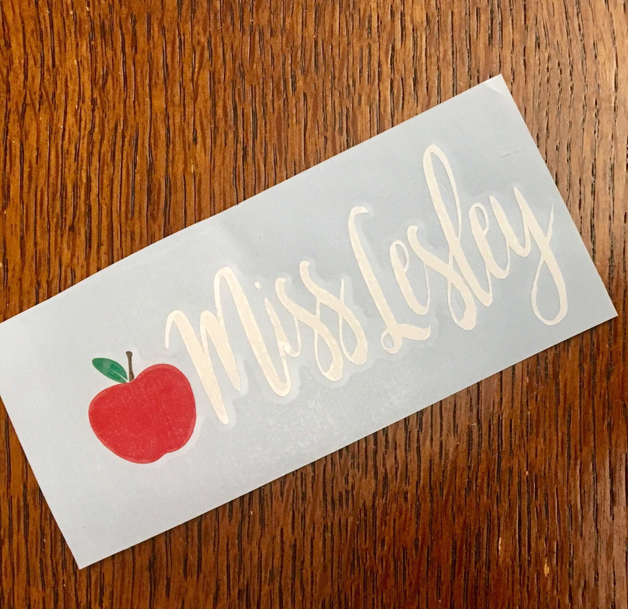 Teacher Planner Name Sticker, Teacher Name Decal, Erin Condren Decal ...
