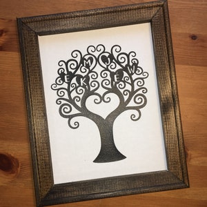 Signo de árbol genealógico personalizado, arte personalizado de la pared del árbol genealógico, signo de nombre de la familia, decoración de la granja, pared de la galería, signo de la familia, signo de la entrada